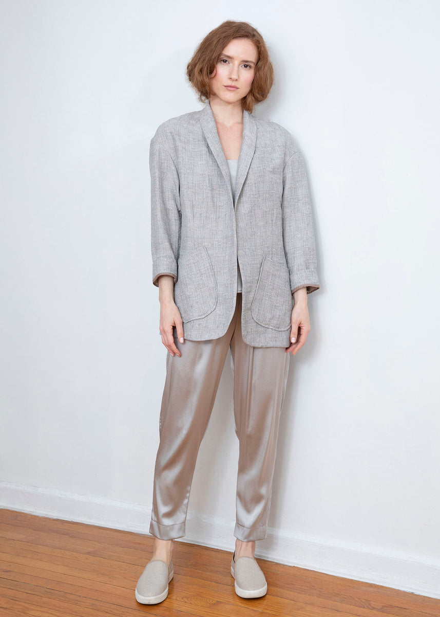 ジャケット・アウター Eaphi LINEN LIKE OVER JACKET LINEN LIKE OVER JACKET